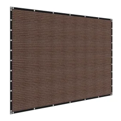 VEVOR 90% Sun Shade Cloth, 10 x 12 ft Pergola Shade Cover with Stainless Steel Grommets, Sun Shades Canopy Privacy Screen with 140 GSM HDPE Material, for Outdoor, Patio, Garden, and Backyard (Brown)
