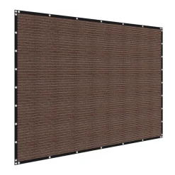 VEVOR 90% Sun Shade Cloth, 8 x 12 ft Pergola Shade Cover with Stainless Steel Grommets, Sun Shades Canopy Privacy Screen with 140 GSM HDPE Material, for Outdoor, Patio, Garden, and Backyard (Brown)