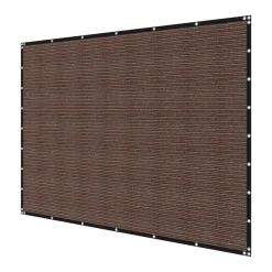 VEVOR 90% Sun Shade Cloth, 8 x 12 ft Pergola Shade Cover with Stainless Steel Grommets, Sun Shades Canopy Privacy Screen with 140 GSM HDPE Material, for Outdoor, Patio, Garden, and Backyard (Brown)