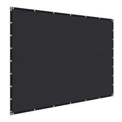VEVOR 90% Sun Shade Cloth, 8 x 12 ft Pergola Shade Cover with Stainless Steel Grommets, Sun Shades Canopy Privacy Screen with 140 GSM HDPE Material, for Outdoor, Patio, Garden, and Backyard (Black)