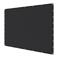 VEVOR 90% Sun Shade Cloth, 8 x 12 ft Pergola Shade Cover with Stainless Steel Grommets, Sun Shades Canopy Privacy Screen with 140 GSM HDPE Material, for Outdoor, Patio, Garden, and Backyard (Black)