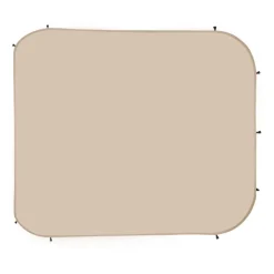 VEVOR Sun Shade Sail Canopy Covers, Fit for 12 x 11 ft Screen House Tent, Sun Protection, 5.51 x 4.59 ft 300D Oxford Silver-Coated Fabric, Pack of 3 (Not Include Tent), for Outdoor Activities, Beige