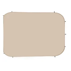 VEVOR Sun Shade Sail Canopy Covers, Fit for 10 x 9.2 ft Screen House Tent, Sun Protection, 5.51 x 4.23 ft 300D Oxford Silver-Coated Fabric, Pack of 3 (Not Include Tent), for Outdoor Activities, Beige