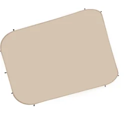 VEVOR Sun Shade Sail Canopy Covers, Fit for 15 x 13.8 ft Screen House Tent, Sun Protection, 5.51 x 5.25 ft 300D Oxford Silver-Coated Fabric, Pack of 3 (Not Include Tent), for Outdoor Activities, Beige
