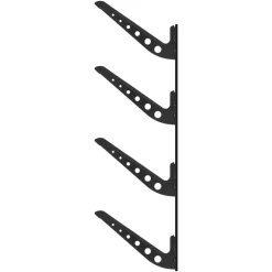 VEVOR Surfboard Wall Mount, 4 Tiers Horizontal Surfboard Rack for Storage and Display, Adjustable Height Metal Board Stand Organizer, Surf Board Holder for Snowboards, Kiteboards, Shortboard, Skis