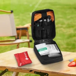 VEVOR Survival First Aid Kit, 250 Pieces, 600D Nylon Trauma First Aid Bag, Survival Gear and Equipment, Emergency Kits, for Men Women Camping, Boat, Earthquake, Hiking, Hunting, and Outdoor Adventure