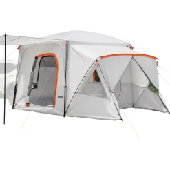 VEVOR SUV Camping Tent for 5-9 Person, 13 x 10 FT 3-Season SUV Tailgate Tent with Ventilated Windows, PU2000mm Waterproof Dual-Use Car Rear Hatch Tents for Outdoor Hiking Travels