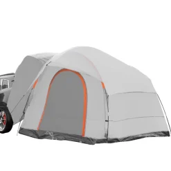 VEVOR SUV Camping Tent, 8'-8' SUV Tent Attachment for Camping with Rain Layer and Carry Bag, PU2000mm Double Layer Truck Tent, Accommodate 6-8 Person, Rear Tent for Van Hatch Tailgate
