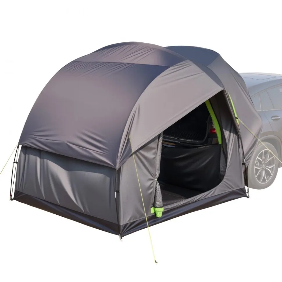 VEVOR SUV Tent for Camping, 8FT L x 8FT W, Waterproof PU2000mm Spacious Double Layer Design for 5-8 Person, SUV Camping Tent with Mesh Windows, Includes Rainfly & Storage Bag, for Outdoor Activities