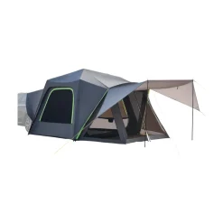 VEVOR SUV Tent for Camping, 10FT L x 10FT W, Waterproof PU2000mm Spacious Double Layer Design for 5-8 Person, SUV Camping Tent with Shade Awning and Mesh Windows, Includes Rainfly and Storage Bag