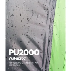 VEVOR SUV Tent for Camping, 10FT L x 10FT W, Waterproof PU2000mm Spacious Double Layer Design for 5-8 Person, SUV Camping Tent with Shade Awning and Mesh Windows, Includes Rainfly and Storage Bag