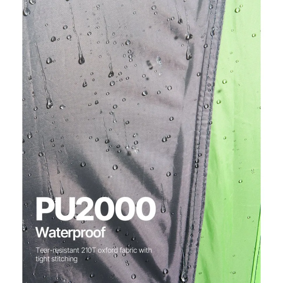 VEVOR SUV Tent for Camping, 10FT L x 10FT W, Waterproof PU2000mm Spacious Double Layer Design for 5-8 Person, SUV Camping Tent with Shade Awning and Mesh Windows, Includes Rainfly and Storage Bag