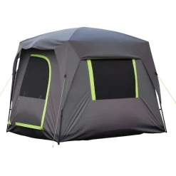 VEVOR SUV Tent for Camping, 10FT L x 8FT W, Waterproof PU2000mm Spacious Double Layer Design for 5-8 Person, SUV Camping Tent with Mesh Windows, Includes Rainfly & Storage Bag, for Outdoor Activities