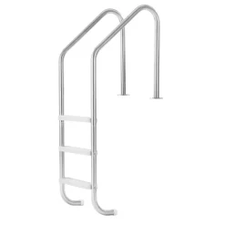 VEVOR Swimming Pool Ladder, 3-Step Stairs with Double Handrails, Non-slip Heavy Duty Wide Steps, Stainless Steel Frame, 265 lbs Capacity for 48-54 in Inground Pools Entry/Exits, Indoor & Outdoor