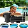 VEVOR Swimming Pool Pump 2.0HP 115V 1500W, Single Speed Pumps for Above Ground Pool, Powerful Pool Pumps with Strainer Basket, 5400 GPH Max. Flow, ETL Certification