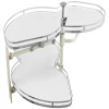 VEVOR Swing Left Blind Corner Cabinet, Pull Out Organizer for 36 inch Width Blind Cabinet, 2 Tier Height Adjustable Swing Tray, Soft Close Kitchen Cloud Blind Organizer, Left Open