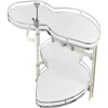 VEVOR Swing Right Blind Corner Cabinet, Pull Out Organizer for 36 inch Width Blind Cabinet, 2 Tier Height Adjustable Swing Tray, Soft Close Kitchen Cloud Blind Organizer, Right Open