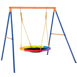VEVOR Swing Sets for Backyard, 440lbs Load Capacity Swing Set, 40