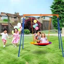 VEVOR Swing Sets for Backyard, 440lbs Load Capacity Swing Set, 40
