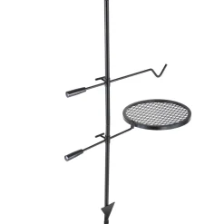 VEVOR Swivel Campfire Grill, Fire Pit Grill Grate over Fire Pits, Heavy Duty Steel Grill Grates, 360° Adjustable Open Fire Outdoor Cooking Equipment, Portable Camp Fire Racks for Camping Outdoor BBQ