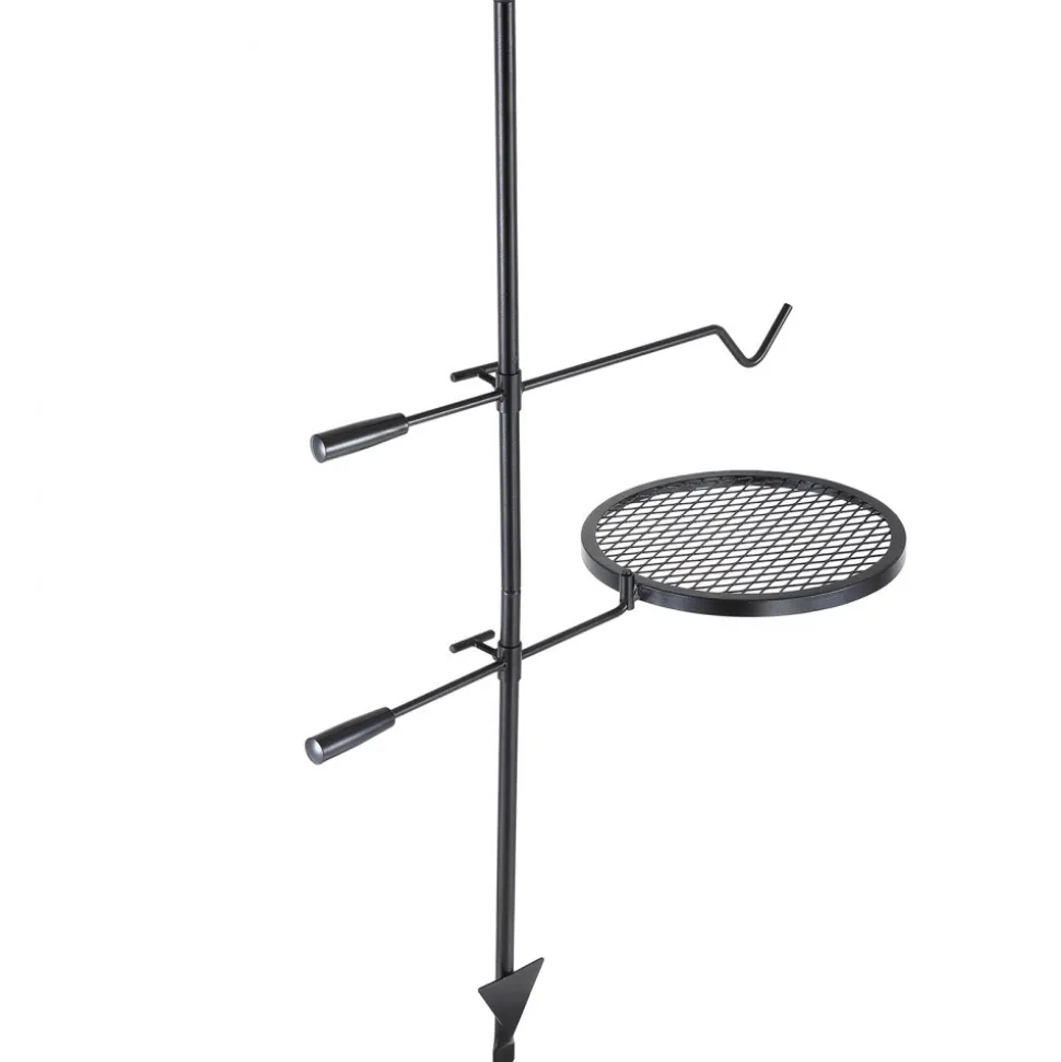 VEVOR Swivel Campfire Grill, Fire Pit Grill Grate over Fire Pits, Heavy Duty Steel Grill Grates, 360° Adjustable Open Fire Outdoor Cooking Equipment, Portable Camp Fire Racks for Camping Outdoor BBQ