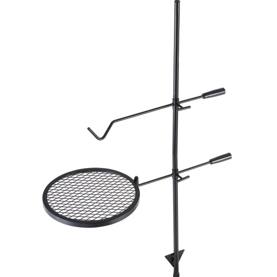 VEVOR Swivel Campfire Grill, Fire Pit Grill Grate over Fire Pits, Heavy Duty Steel Grill Grates, 360° Adjustable Open Fire Outdoor Cooking Equipment, Portable Camp Fire Racks for Camping Outdoor BBQ
