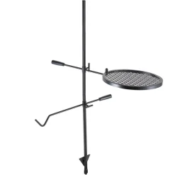 VEVOR Swivel Campfire Grill, Fire Pit Grill Grate over Fire Pits, Heavy Duty Steel Grill Grates, 360° Adjustable Open Fire Outdoor Cooking Equipment, Portable Camp Fire Racks for Camping Outdoor BBQ