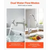 VEVOR 1080° Swivel Faucet Extender, 2 Sprayer Modes Sink Water Faucet Aerator Extension, Kitchen Bathroom Rotatable Spray Attachment with Brass Robotic Arm, Rotating Splash Filter Wash Hand/Hair/Face