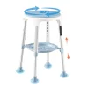 VEVOR Swivel Shower Chair 360 Degree, Height Adjustable Bath Seat for Inside Showers or Tubs, Non-Slip Rotating Bathtub Stool with Storage Tray for Elderly Disabled Injured, 350LBS Capacity