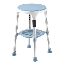 VEVOR Swivel Shower Chair 360 Degree, Height Adjustable Bath Seat for Inside Showers or Tubs, Non-Slip Rotating Bathtub Stool with Storage Tray for Elderly Disabled Injured, 350LBS Capacity