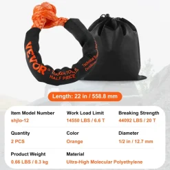 VEVOR Synthetic Soft Shackle, 1/2