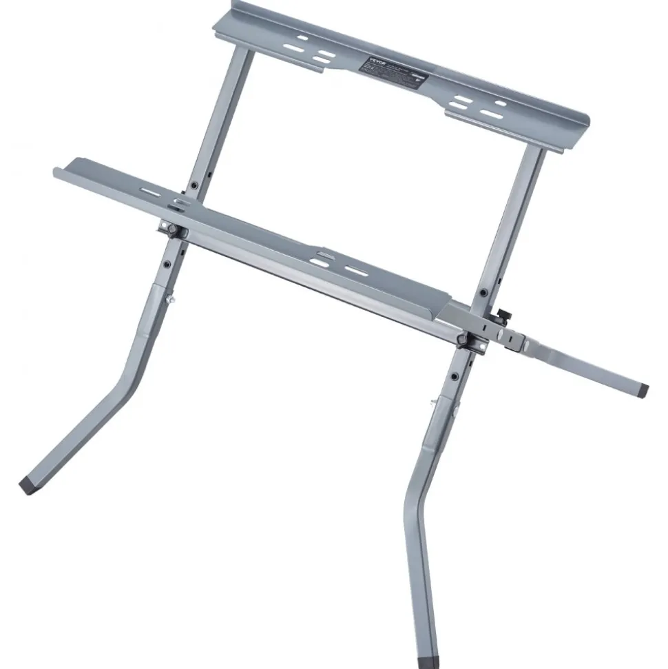 VEVOR Table Saw Folding Stand, 350 lbs / 158.76 kg Load Capacity, Portable Compact Table Saw Stand, Heavy Duty Construction, Easy Storage, Foldable Design, Universal for Most Brands of Table Saws