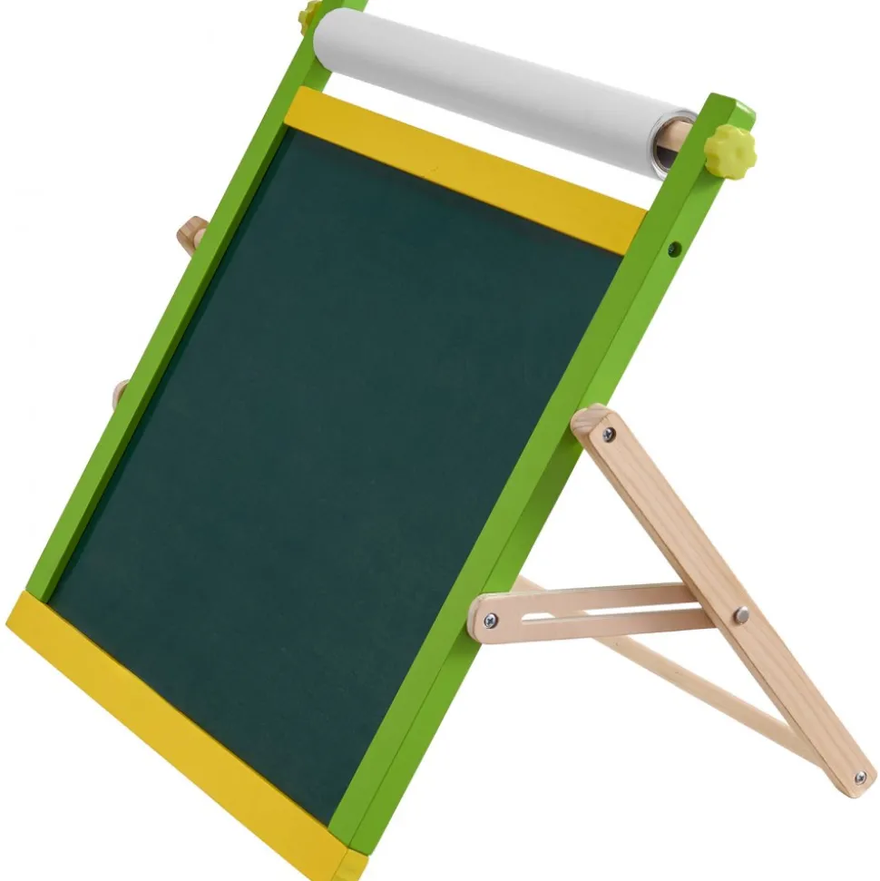 VEVOR Tabletop Art Easel for Kids, 3-in-1 Wooden Double-Sided Kid's Art Easel with Magnetic Whiteboard, Chalkboard, Paper Roll, Foldable Portable Drawing Board with Painting Accessories for Boys Girls