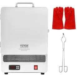 VEVOR Tabletop Kiln Melter, 1500W Electric Kiln, 2192℉ Max Temperature, Precise Control, Stainless Steel, Gold Melting Furnace for Wax Casting, Clay DIY, Metal Tempering, Glazing on Pottery, Silver
