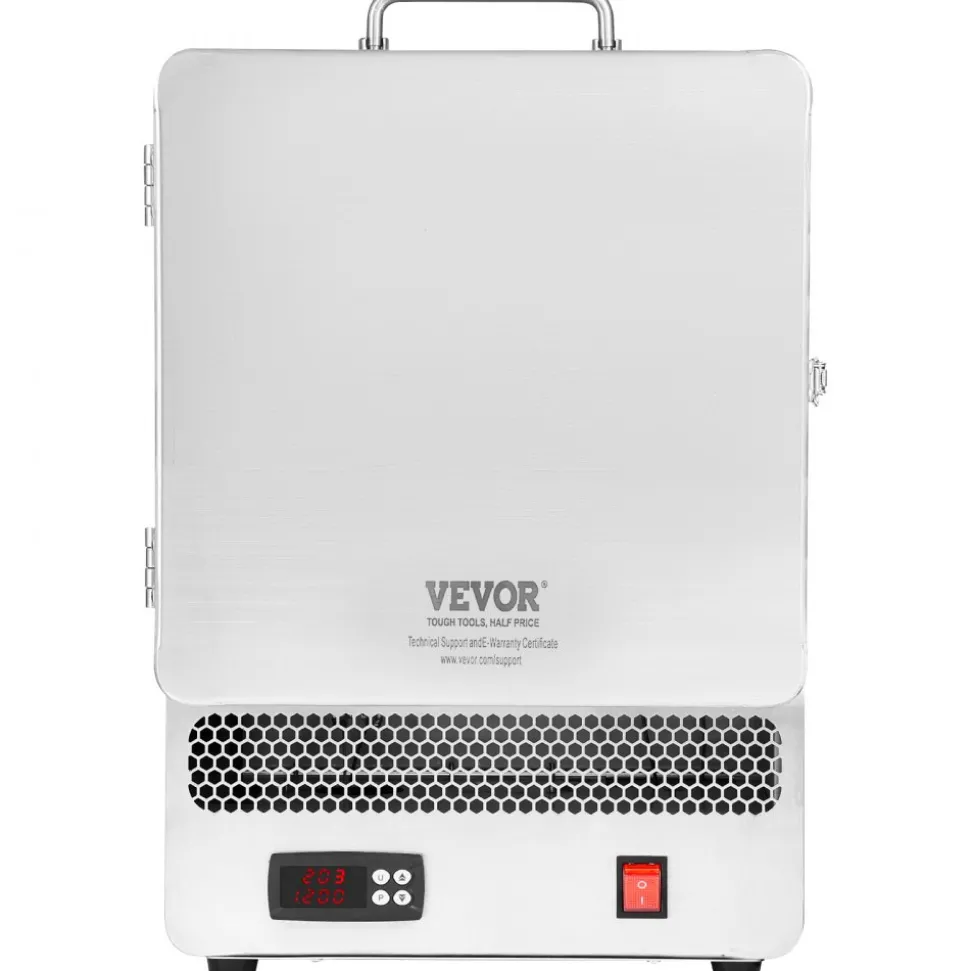 VEVOR Tabletop Kiln Melter, 1500W Electric Kiln, 2192℉ Max Temperature, Stainless Steel, Programmable Gold Melting Furnace for Wax Casting, Clay DIY, Metal Tempering, Glazing on Pottery, Silver