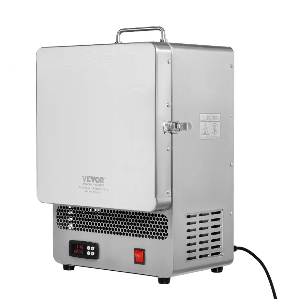 VEVOR Tabletop Kiln Melter, 1500W Electric Kiln, 2192℉ Max Temperature, Stainless Steel, Programmable Gold Melting Furnace for Wax Casting, Clay DIY, Metal Tempering, Glazing on Pottery, Silver
