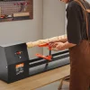 VEVOR Tabletop Wood Lathe, Dimensions 14x40 inches, Motor Power 0.5 HP 370W, Features Variable Speeds 885/1245/1715/2425 RPM, Includes Chisels, Faceplate, Plastic Handle, Hex Wrench, Ideal for Craf