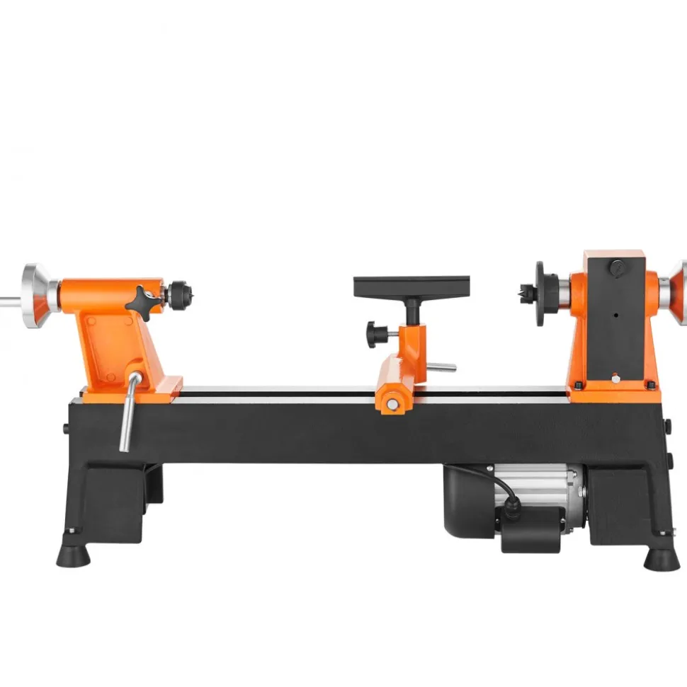 VEVOR Tabletop Wood Lathe, Dimensions 10x18 inches, Motor Strength 0.5 HP 370W, Offers Wood Crafting with 5 Adjustable Speeds ranging from 780 to 3840 RPM, Includes Rod Injection, Wrenches, Facepla