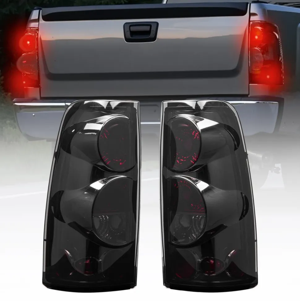 VEVOR Tail Light Assembly Compatible with 1999-2003 Chevy Silverado 1999-2006 GMC Sierra 1500 1500 HD 2500 2500 HD 3500, 2007 GMC Sierra Classic Driver & Passenger Side Taillights without Bulbs (2PCS)