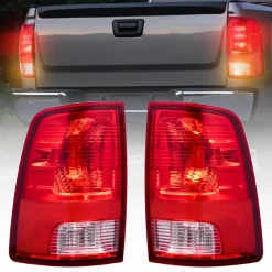 VEVOR Tail Light Assembly Compatible with 2009-2018 Dodge Ram 1500 2500 3500, 2019-2020 Dodge Ram 1500 Classic, Halogen Version Left & Right Side Taillight Rear Brake Lamps with Halogen Bulbs, 2PCS