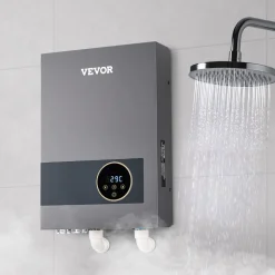 VEVOR Tankless Electric Water Heater, 36kW Instant Hot Water Heater Under Sink, On Demand for Bathroom, Kitchen, Office with LCD Touch Screen, Child Security Lock ,Space-Saving, 240V