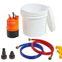 VEVOR Tankless Water Heater Flushing Kit, Includes Efficient Pump & 3.7 Gallon Pail & 2 Hoses, Wrench and Adapter for Quick Install,  Easy to Start Water Heater Flush Descale Kit Anti-corrosion