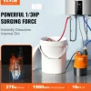 VEVOR Tankless Water Heater Flushing Kit, Includes Efficient Pump & 5 Gallon Pail & 2 Hoses & Descaling Powder, Wrench and Adapter for Quick Install Easy to Start, Water Heater Flush Kit