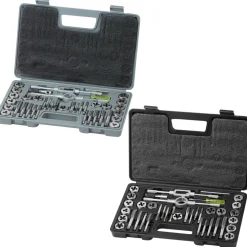 VEVOR Tap and Die Set, 80-Piece Metric and SAE Standard, Bearing Steel Taps and Dies, Essential Threading Tool for Cutting External Internal Threads, with Complete Accessories and Storage Case