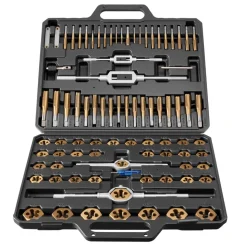 VEVOR Tap and Die Set, 86-Piece Metric and SAE Sizes M3 to M12, #4 to 5/8