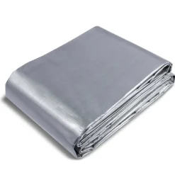 VEVOR Tarp Heavy Duty Waterproof 20x30 ft, Plastic Poly Tarp Cover 10 Mil, Multi Purpose Tear UV and Temperature Resistant Outdoor Tarpaulin with High Durability Reinforced Grommets (Silver/Brown)