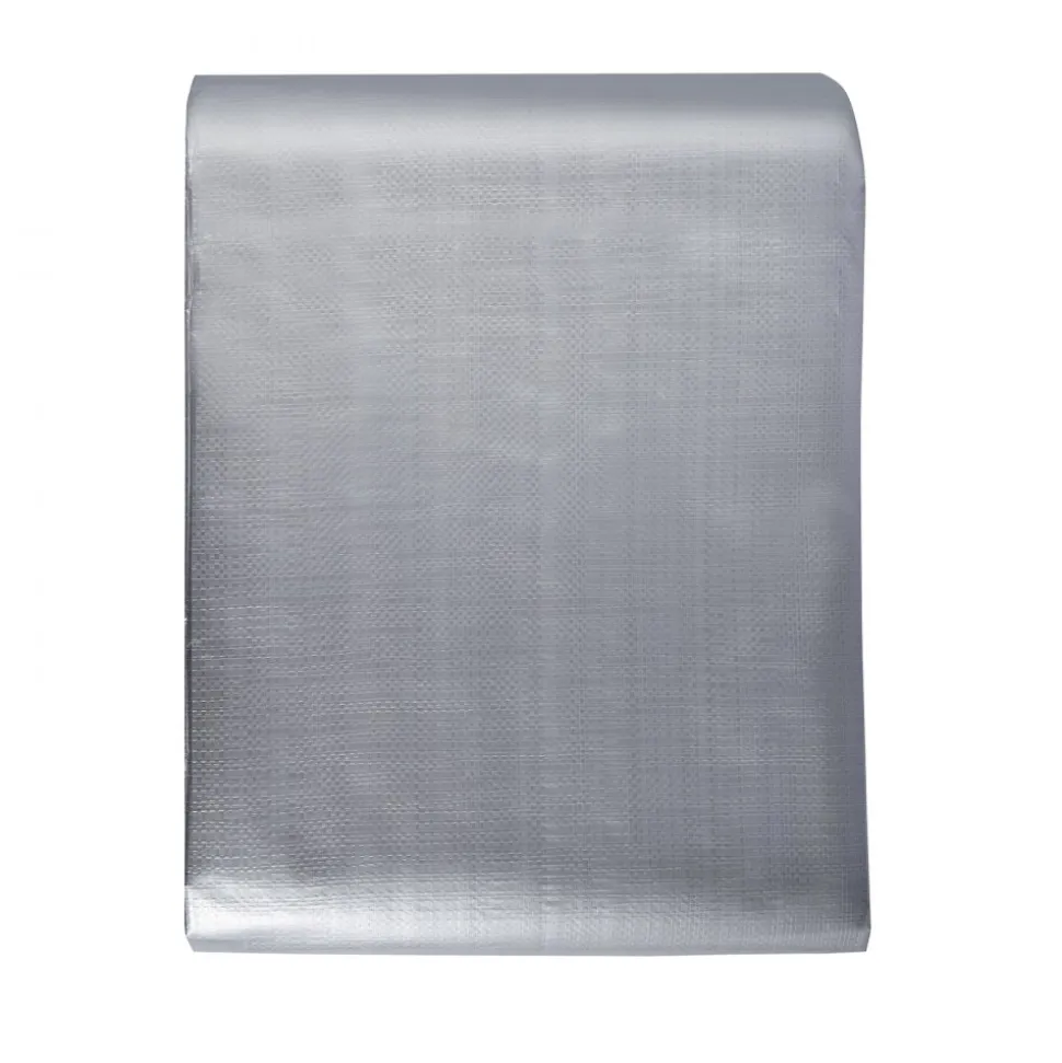 VEVOR Tarp Waterproof 16x20 ft, Plastic Poly Tarp Cover 10 Mil, Multi Purpose Tear UV and Temperature Resistant Outdoor Tarpaulin with High Durability Reinforced Grommets (Silver/Brown)