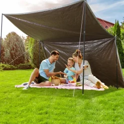VEVOR Tarp Waterproof 16x20 ft, Plastic Poly Tarp Cover 10 Mil, Multi Purpose Tear UV and Temperature Resistant Outdoor Tarpaulin with High Durability Reinforced Grommets (Silver/Brown)