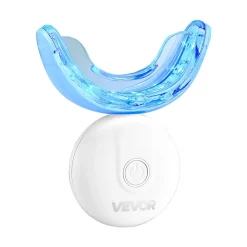 VEVOR Teeth Whitening Kit with LED Light, 32 LED Accelerator Lights, Whitening Strips, Pens and Gel Syringes, U-Shaped Tray, Wireless Portable Kit Fast and Effectively Removes Stubborn Stains