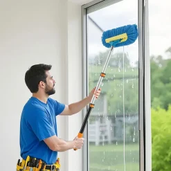 VEVOR Telescopic Extension Pole, 1.76-4 FT Multi-Purpose Extendable Pole, Sturdy Aluminum Alloy Paint Pole Extension with Flip-Lock Design, High Reach Roller Stick for Painting, Dusting and Cleaning